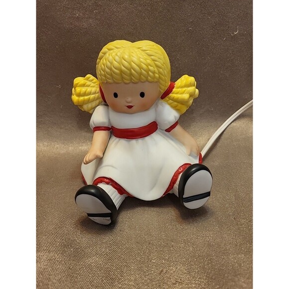 1985 Ebeling Reuss Ceramic Baby Doll Night Light Nursery Bedtime 5" WORKS GREAT - Picture 1 of 10